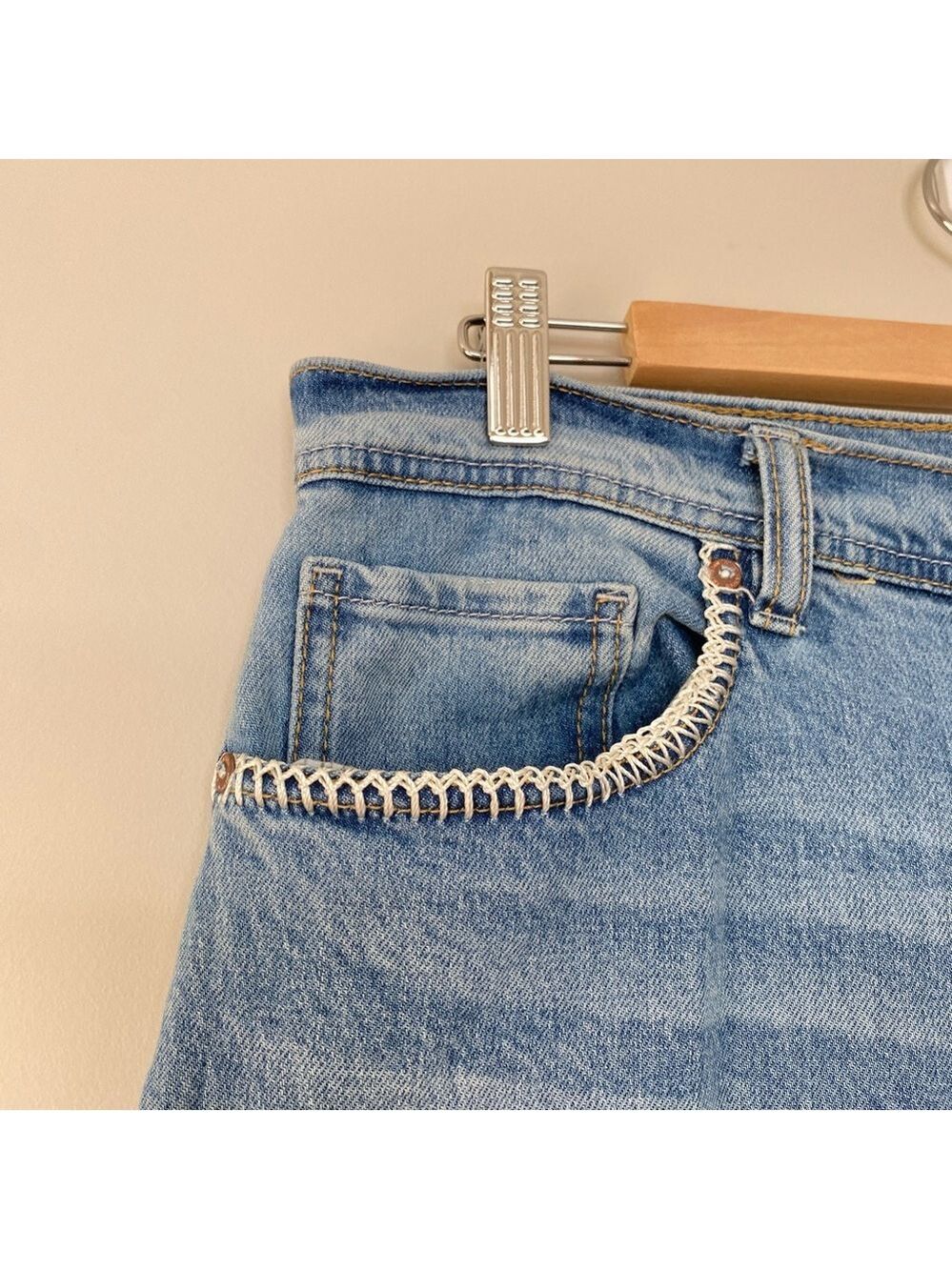 Scotch & Soda The Daze Wide Leg High Rise Jeans Blue Sz 32 - Picture 6 of 12